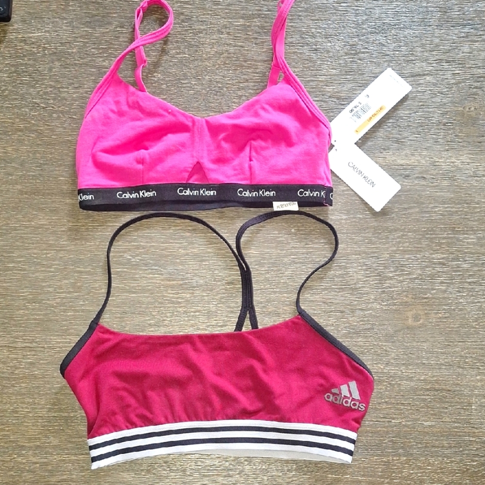 Calvin Klein Vibrant Pink Bralette Addidas Bralette